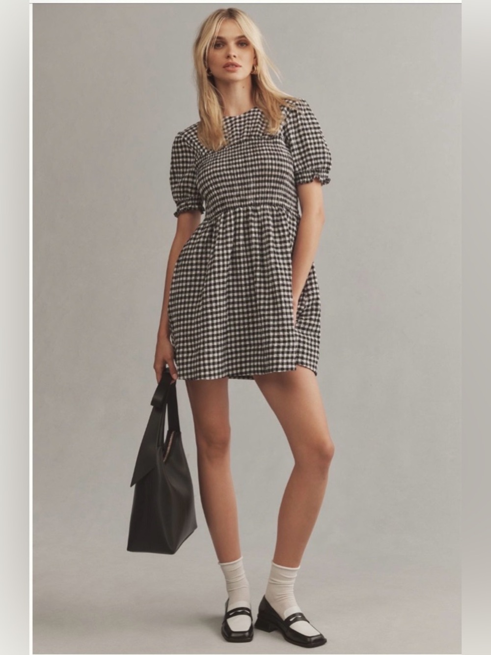 ✨Maeve (NWT) Puff-Sleeve Babydoll Mini Dress Size S✨